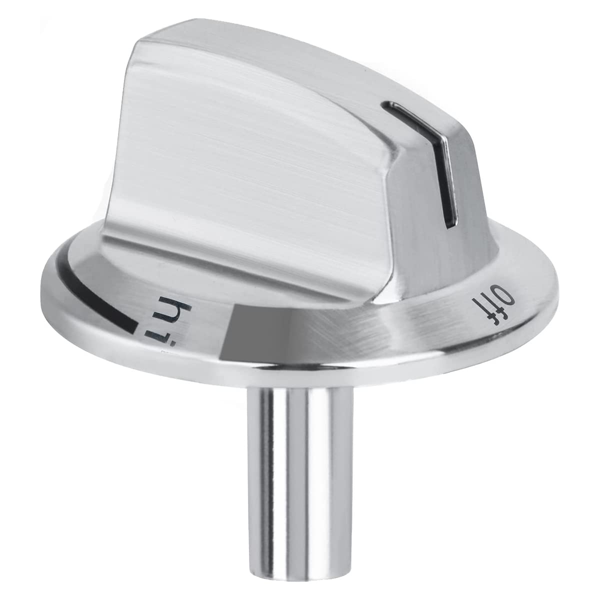 Kqcibz 1 PCS Upgrade Replacement 5304525746 Long Stem Stove Knobs Oven Knobs Compatible Stove Range, Silver