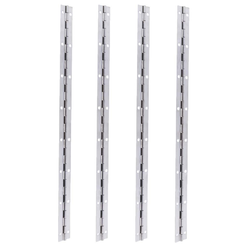 Polished Surface 304 Stainless Steel Piano Hinge 4 Pack