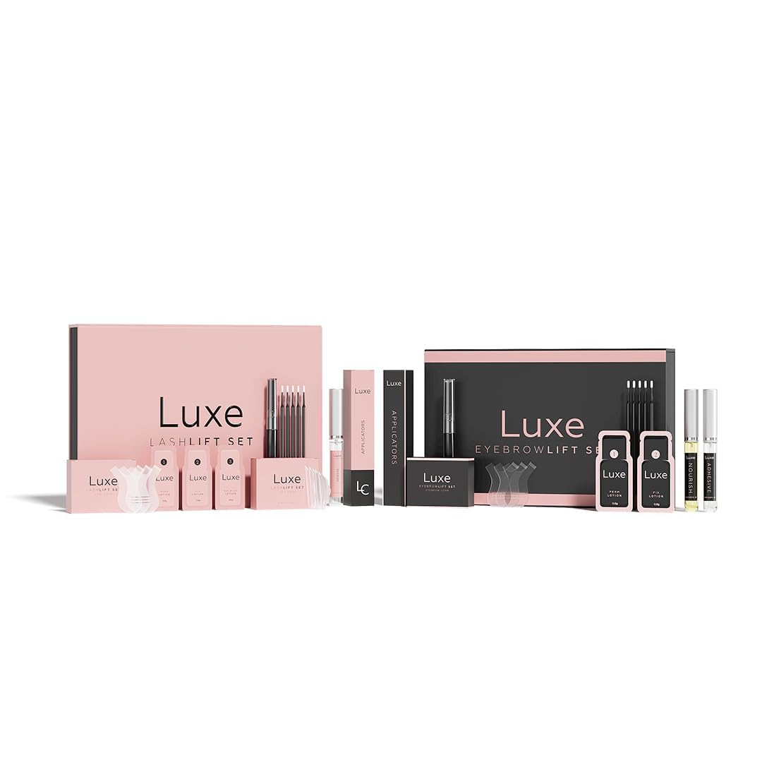 Lashlift + Brow Lamination Kit - Complete Sets to Beautiful Eyes - DYI at Home Lash Lift and Brow Lift - Visible