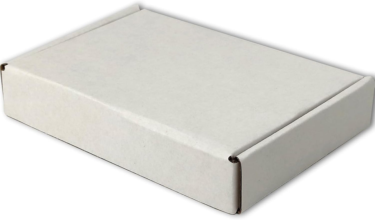 7x5x1 Shipping Boxes White Mailer Corrugated Cardboard Box Set of 100