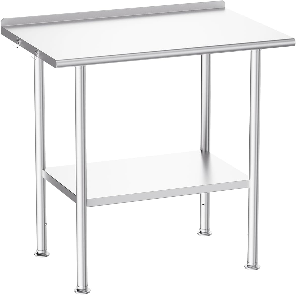 NSF Stainless Steel Prep Table 24X36 inch with Backsplash