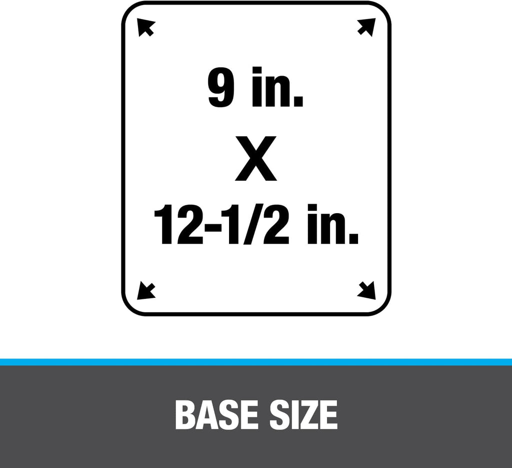 12933 Aluminum 2" Pipe Diameter 9" x 12.5" Base No-Calk Roof Flashing