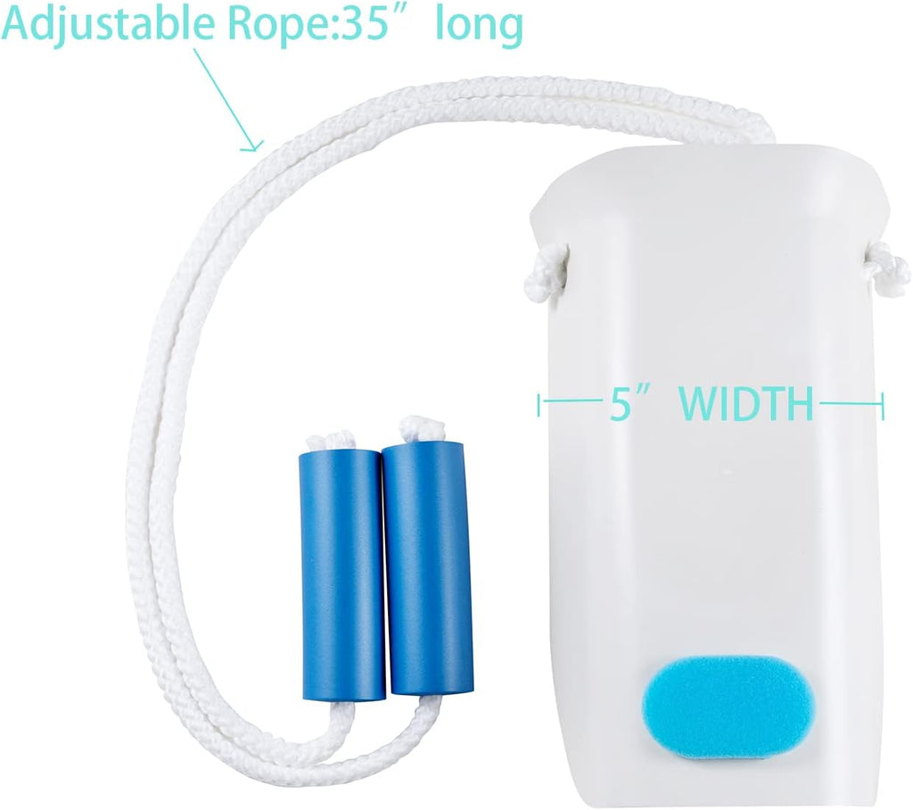 Wide 5" Sock Aid with Foam Handles and Length Adjust Cord-Sock Assistant Device for Put On Socks