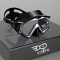 Adult Pano 3 Scuba Diving Mask, Tempered Glass Snorkel Mask Anti-Fog Swim Mask No Leakage Swim Goggles with Nose