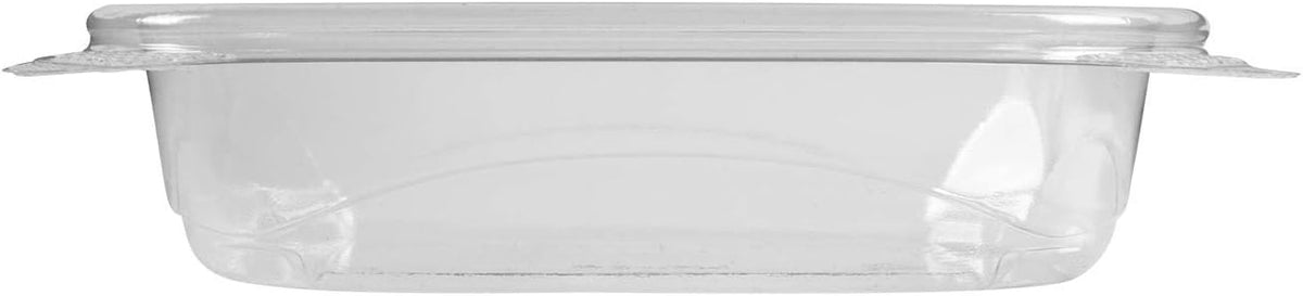 8 oz Clear Plastic Clamshell Containers with Hinged Lids, 200ct