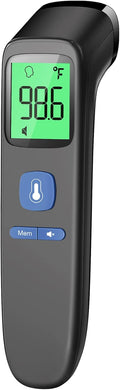 No-Touch Thermometer for Adults and Kids, Digital Baby Thermometer with Fever Alarm, 1 Second Fast Result, Easy to