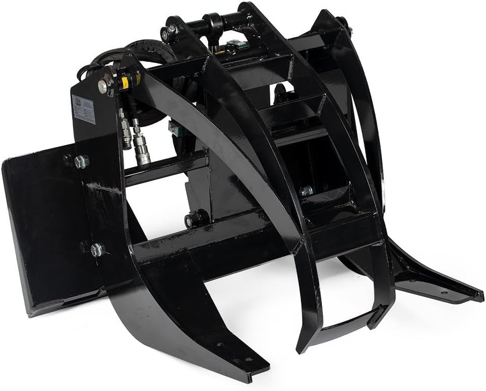 Titan Attachments 29" Wide Log Grapple Attachment, Universal Skid Steer Style Mounting System, Single 3,000 PSI