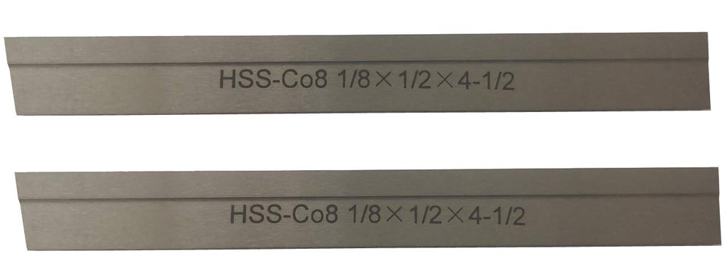 8% Cobalt Lathe Parting Cut Off Blade, 1/8" x 1/2" x 4-1/2"