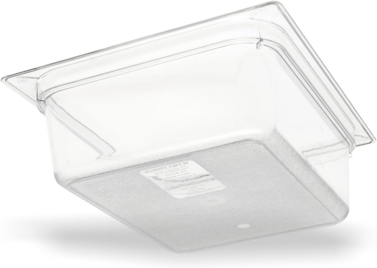 Storplus 1/2-Size Food Pan for Catering, Buffets, and Restaurants, Polycarbonate, 4 Inches Deep, Clear