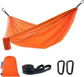 Camping Hammock, Portable Hammocks with Tree Straps & Attached Carry Bag, Travel Tree Hammocks for Outside Indoor