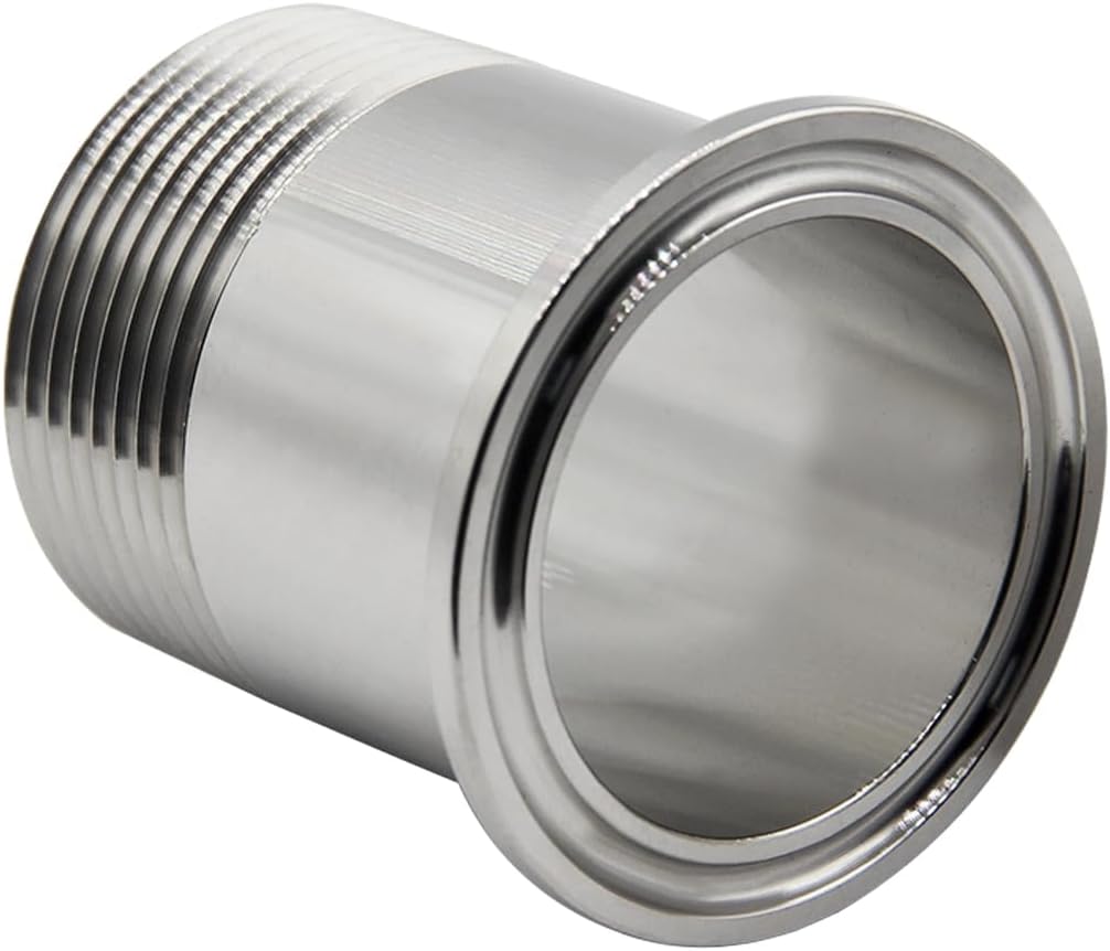 Sanitary Pipe Fitting 1-1/4" NPT Male Thread x 1.5" Tri Clamp