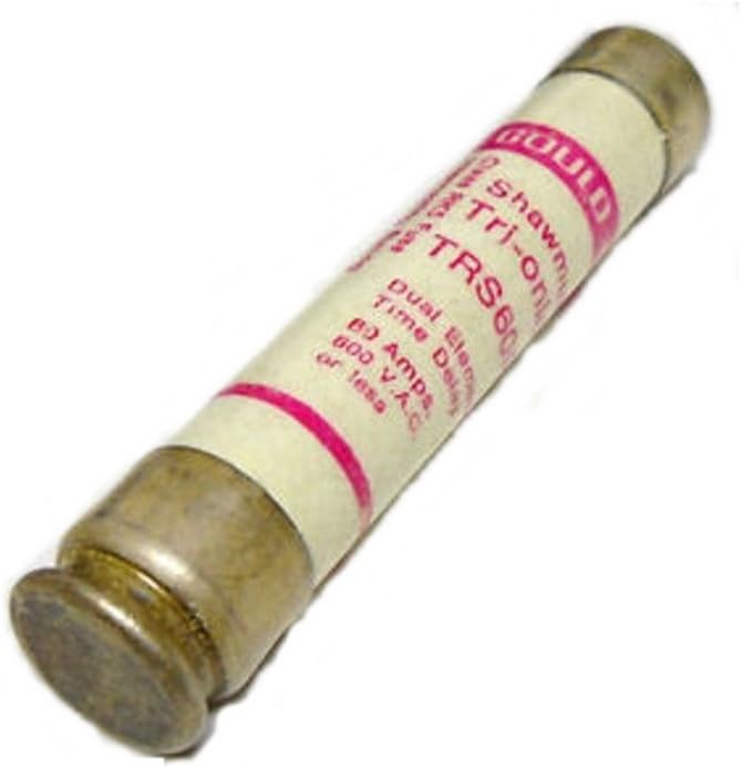 TRS-60R, 60A 600V Dual Element Time-Delay Current Limiting Class RK5 Fuse