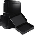 11x8x2 Black Shipping Boxes, 20 Packs Corrugated Cardboard Literature Mailer Boxes for Packaging Small Business