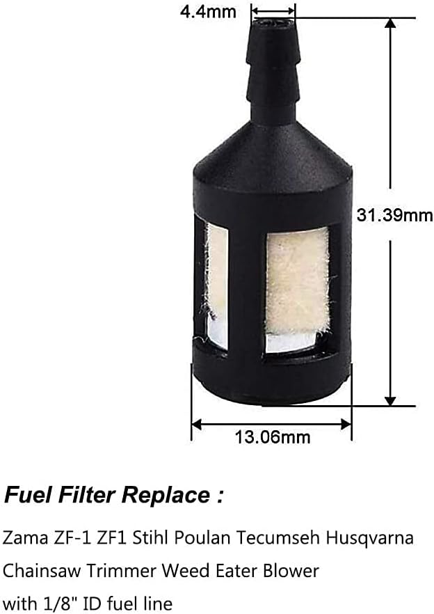 Fuel Line Primer Bulb Filter for Craftsman Husqvarna Stihl Ryobi Engine