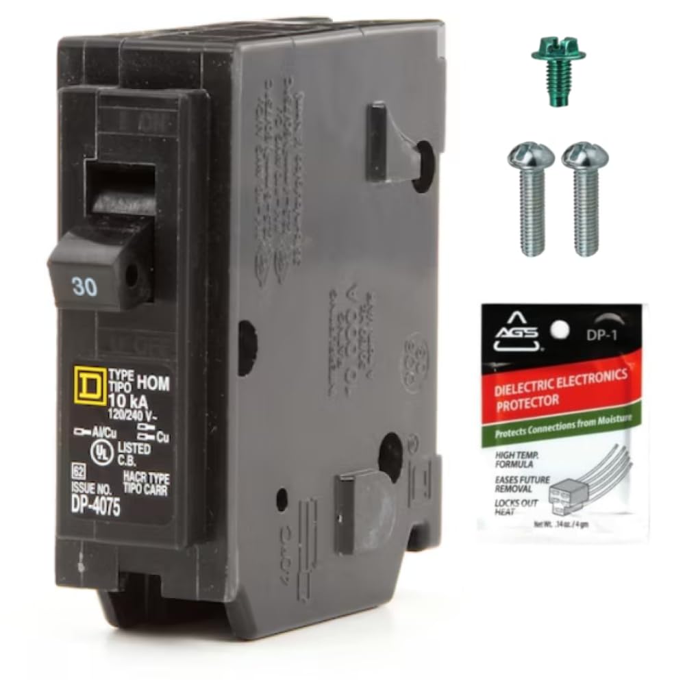 Genuine Square D HOM130 30 Amp Single Pole Circuit Breaker Kit