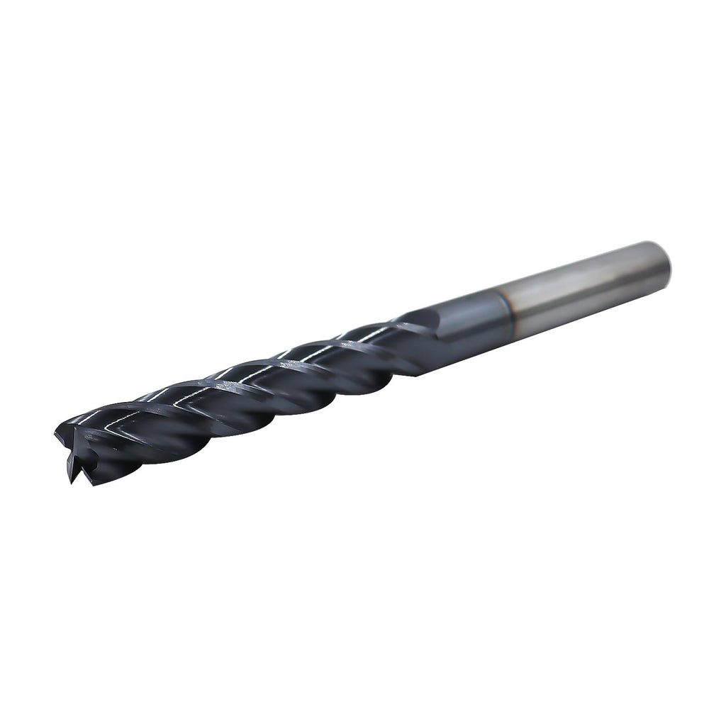 1/2in Solid Carbide Long End Mill, 4 Flutes, 30 Degree Helix