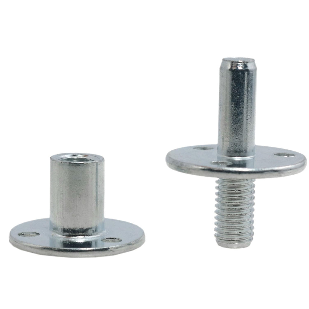 2Pcs M12 T-Nut Bed Post Connector for Furniture