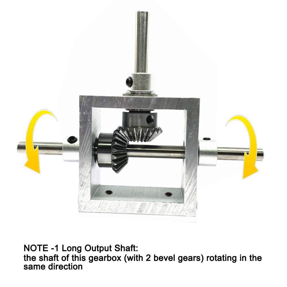 1:1 Right Angle Bevel Gearbox 1 Module 20 Teeth 90° Angle Drive Steering Gear Device Simple Mechanical DIY Module with 8mm Shaft