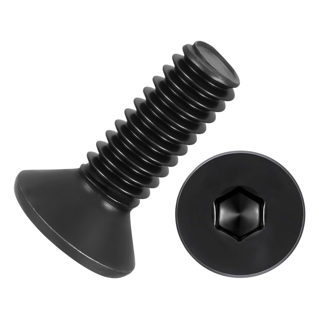 20Pcs #8-32x1/2 Flat Head Socket Cap Screw Countersunk Bolt