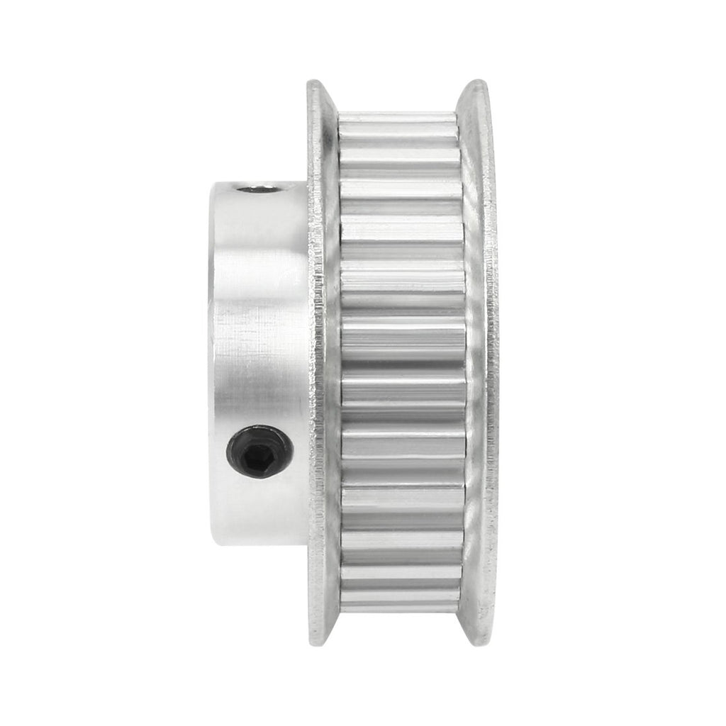 uxcell Aluminum XL 30 Teeth 17mm Bore Timing Belt Idler Pulley Flange Synchronous Wheel for 10mm Belt 3D Printer CNC