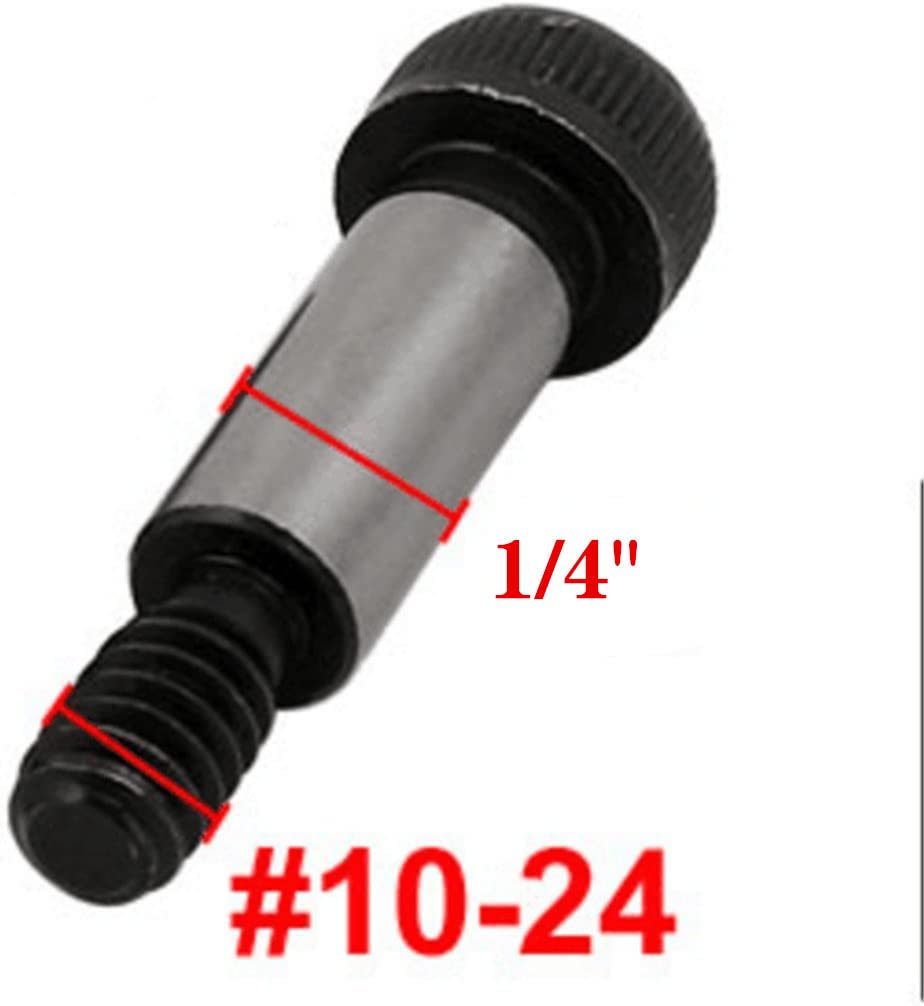 6Pcs Alloy Steel Shoulder Bolt #10-24 UNC Thread Shoulder Dia 1/4" Shoulder Length 5/8"