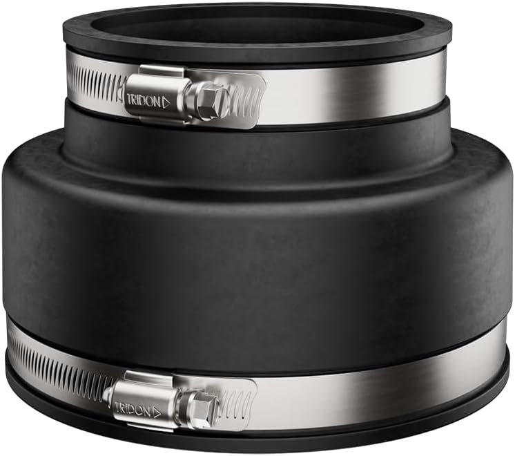 Fernco Inc. P1002-43 4-Inch Clay To 3-Inch Cast Iron Or Plastic Coupling