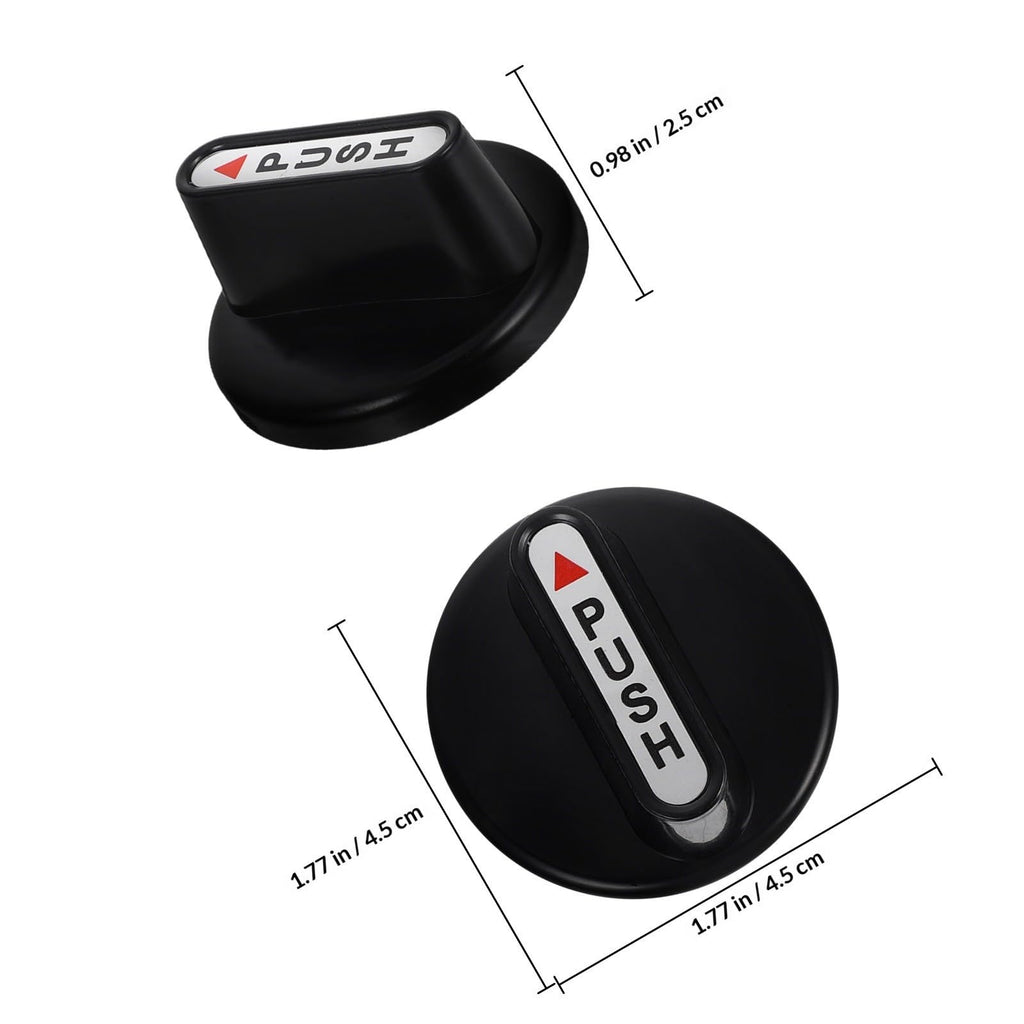 Gas Stove Control Knob Replacement, Switch Button Plastic Black 5Pcs