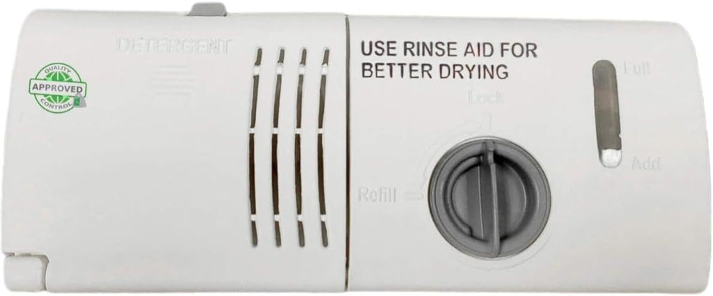 W10077882, W10224429, W10224431 CKD224431X compatible with Maytag Dishwasher Dispenser Assembly fits old number W10077882, W10224429, W10224431
