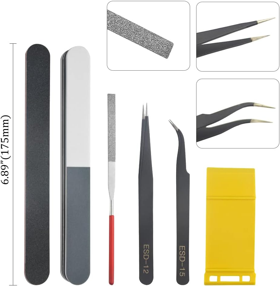 Professional 9 PCS Model Tools Kit Modeler Basic Tools Craft Set Hobby Building Tools Kit for Gundam Car Model