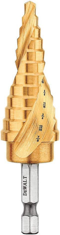 DEWALT Step Drill Bit, Impact Ready, 3/16-Inch-7/8-Inch (DWA1786IR)