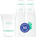 Repurpose 100% Compostable Plant-Based Clear Cold Cups, 16oz, 50ct