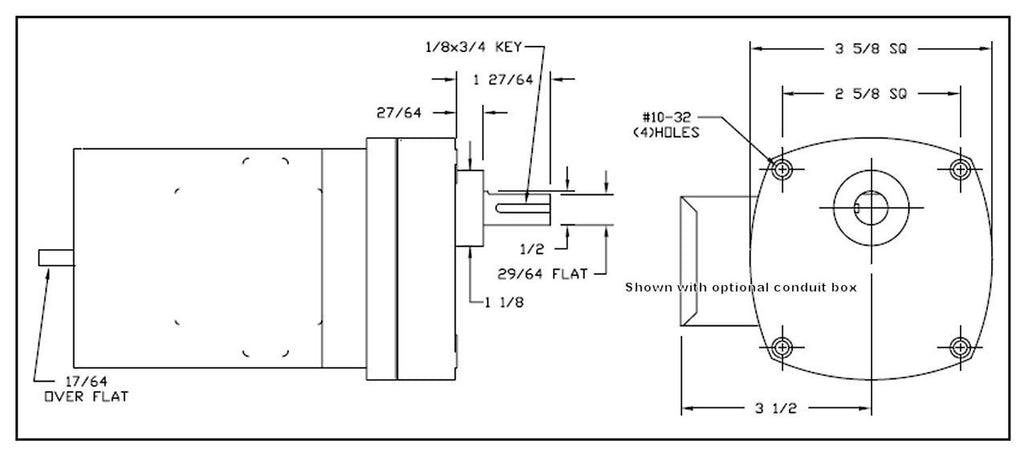 Dayton 1L528 Model Gear Motor
