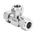 304 Stainless Steel Compression Tee 3/4" OD x 3/4" OD T-fitting 3-way 1pc