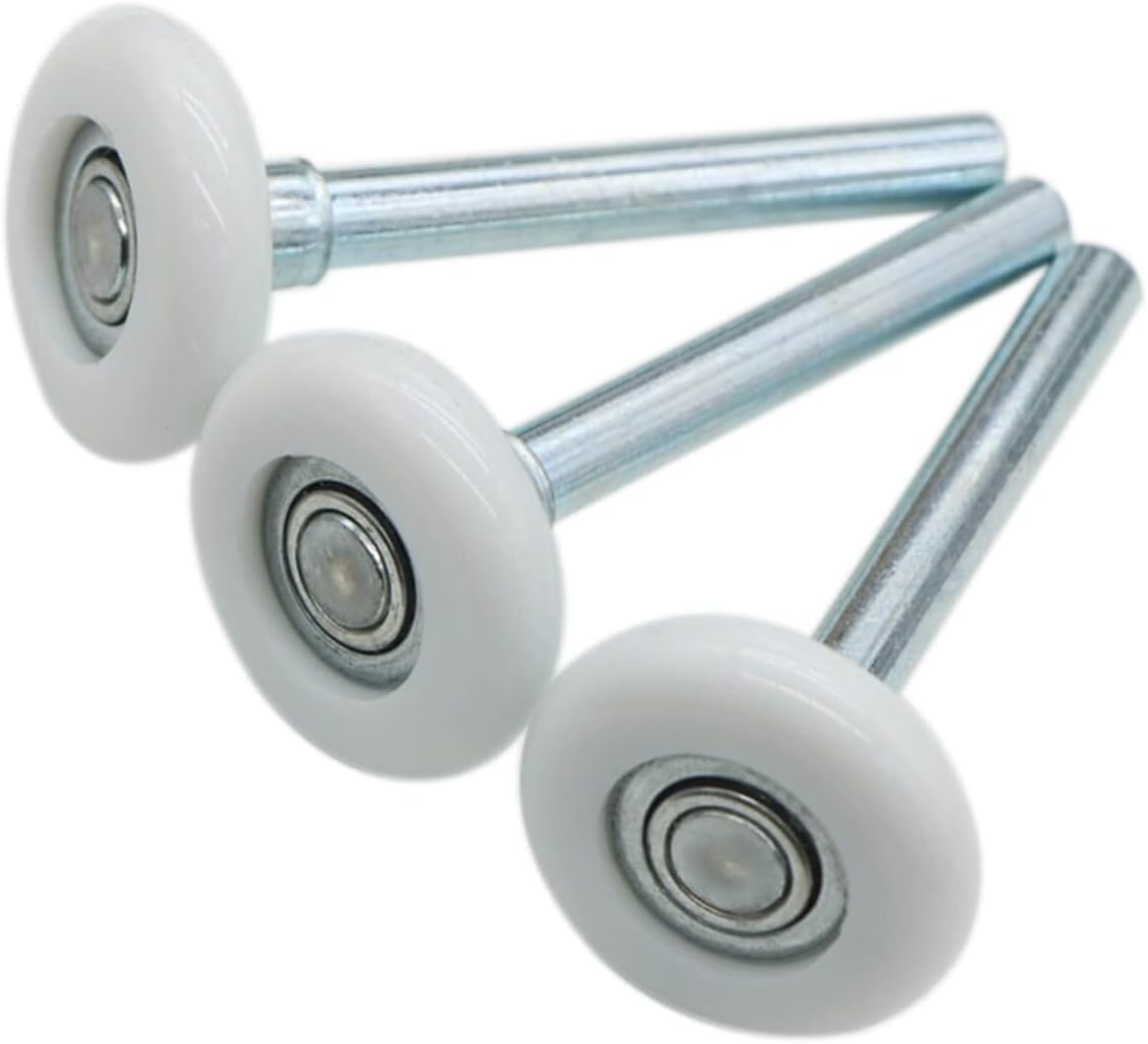 2 Packs 1.8" Nylon Garage Door Roller 4" Stem, Quiet Garage Door Wheels for Garage Door Track Replacement, Long