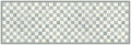 Vinyl Floor Mat, 2x6, Gray-and-White Sterling Check
