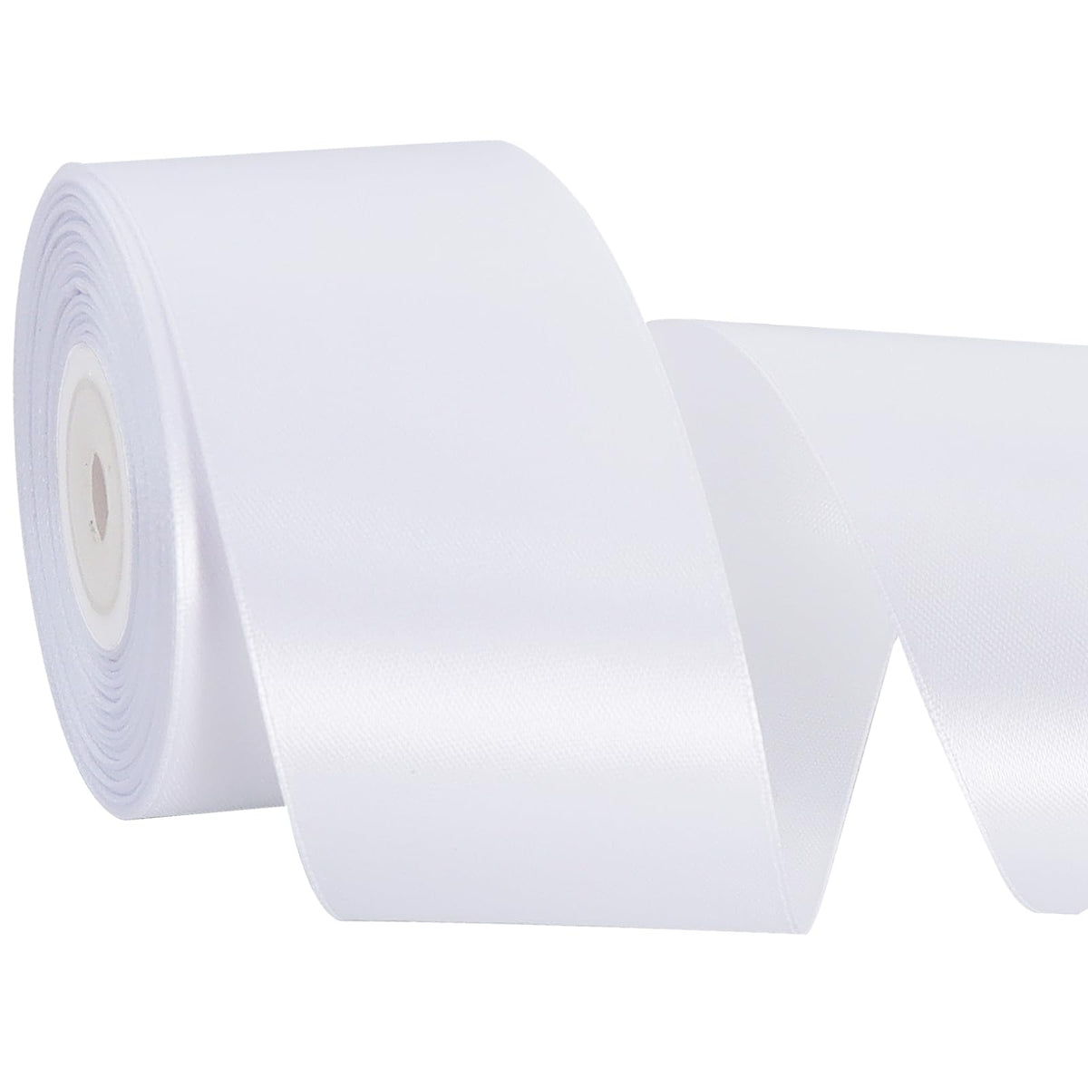 Satin Ribbons White 2 Inch 25 Yard for Gift Wrapping and Crafts