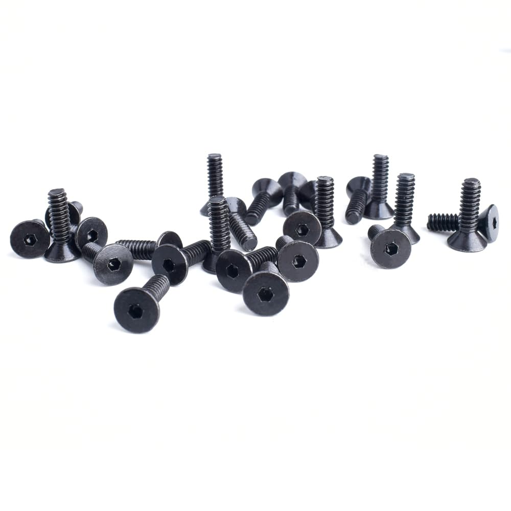 #6-32 X 1/2" Flat Head Socket Cap Screws 10.9 Grade Carbon Steel