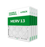 20x20x2 MERV 13 Pleated 2" AC Furnace Air Filter. 4 Pack