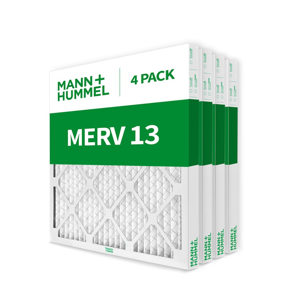 20x20x2 MERV 13 Pleated 2" AC Furnace Air Filter. 4 Pack