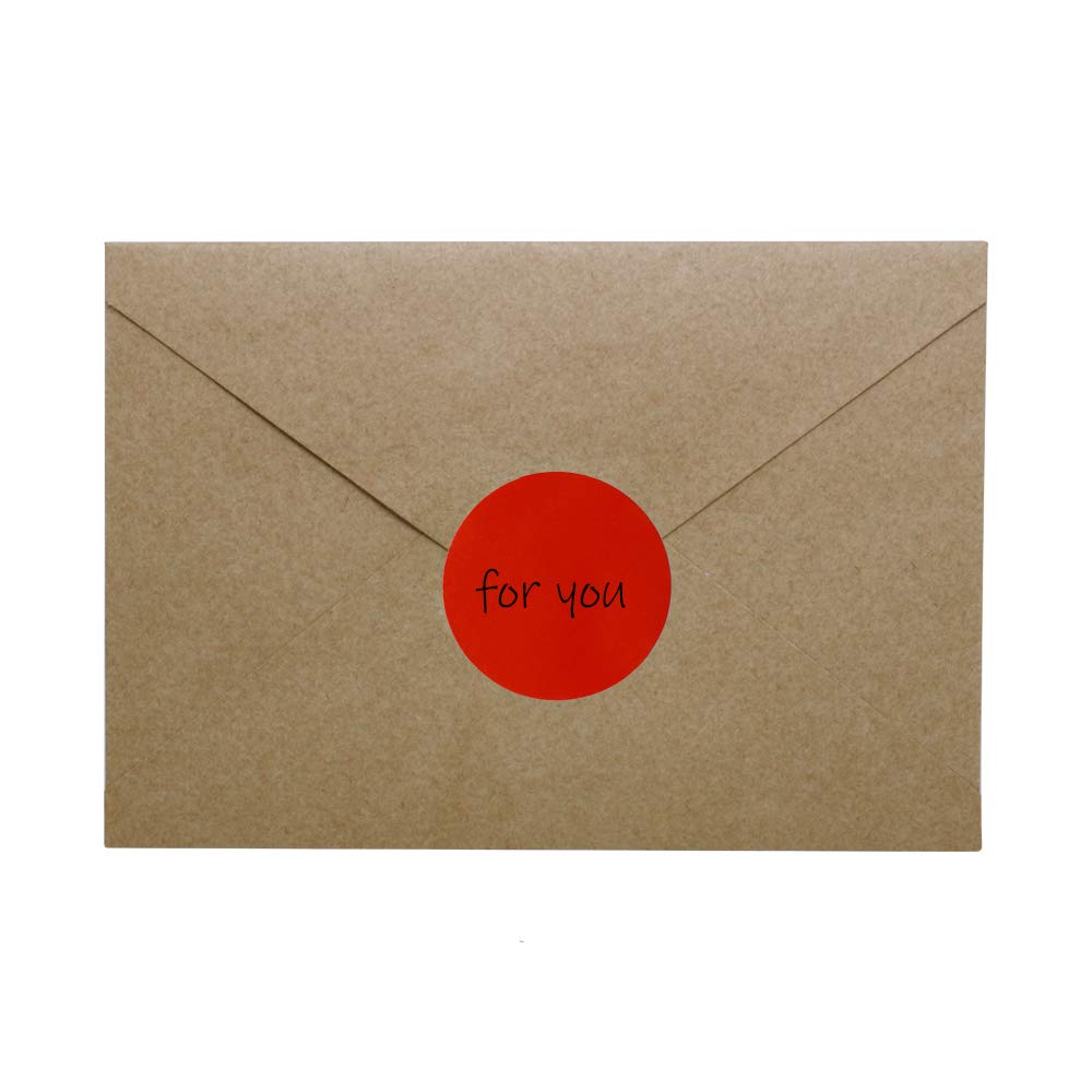 Color Coding Dot Labels 1 inch Round Gloss Paper Stickers Adhesive Label 1,000 Per Roll (red)