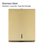 Paper Towel Dispenser, Commercial Stainless Steel, Gold