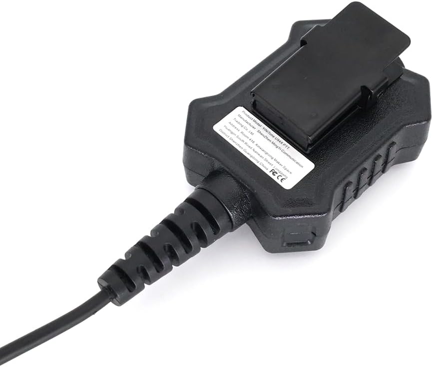 Throat Mic Tactical Earpiece U94X PTT 2 Pin TK Jack 7.0mm Plug Push to Talk Headset for Baofeng UV5R BF-F8HP UV-17