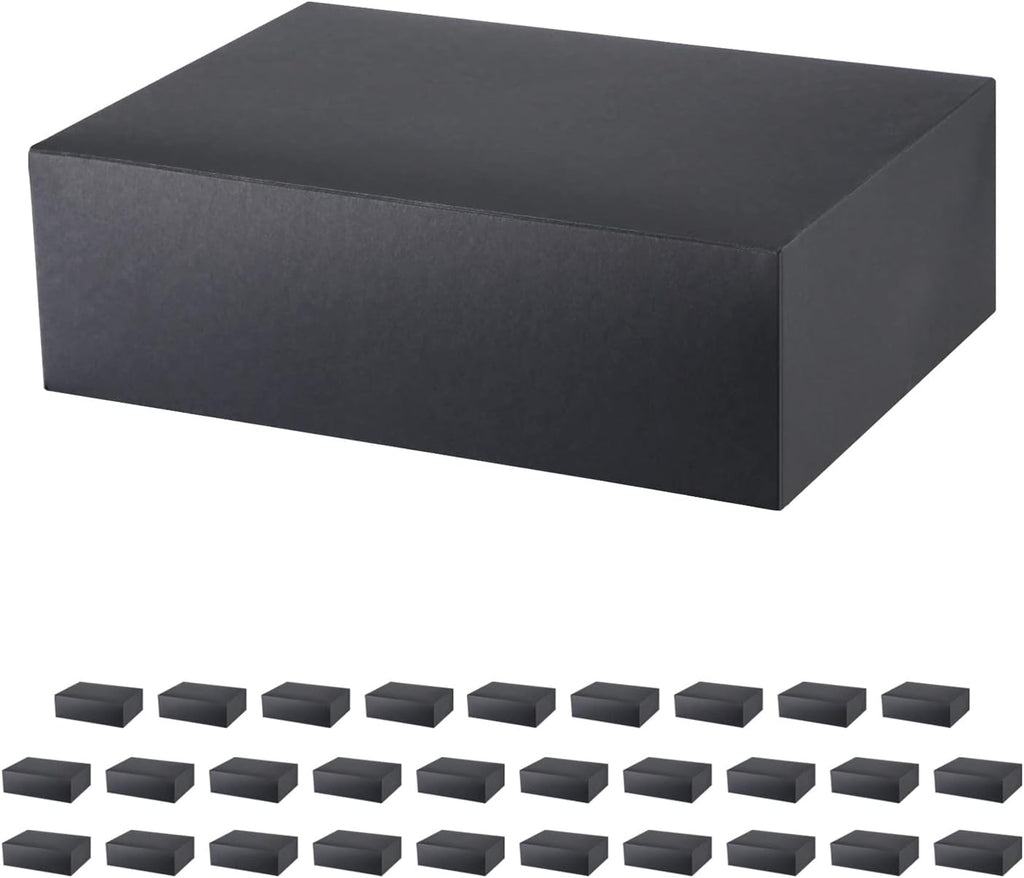 30 Gift Boxes 9.5x6.5x3 Inches, Matte Black Gift Boxes Bulks