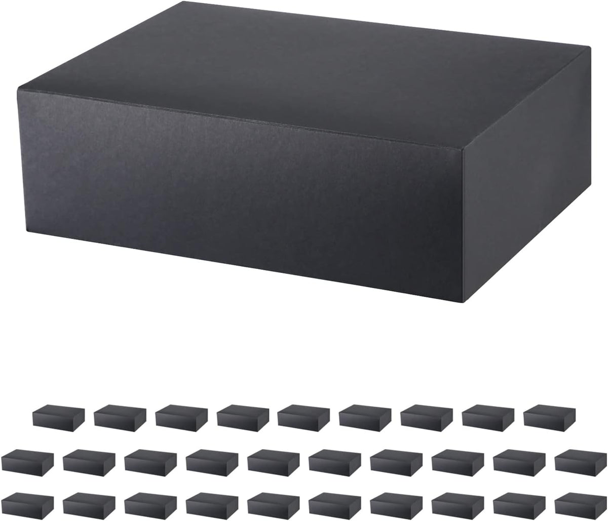 30 Gift Boxes 9.5x6.5x3 Inches, Matte Black Gift Boxes Bulks