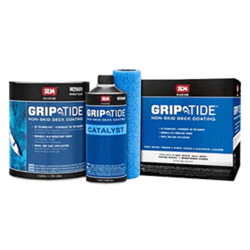 GripTide Non-Skid Deck Coating Kit - Midnight Black
