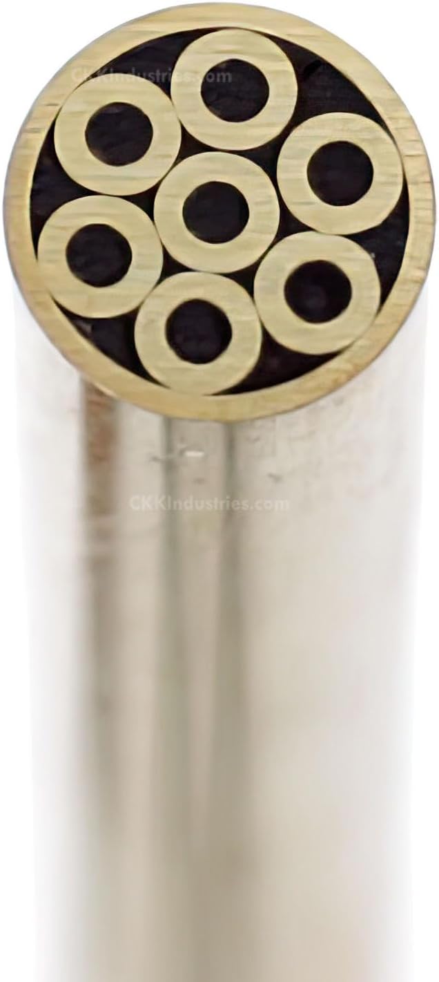 Mosaic Pin - (0.218 (7/32) Inch Diameter) - (719BBB) - (Brass Outer Material)(Brass Inner Material) - Decorative