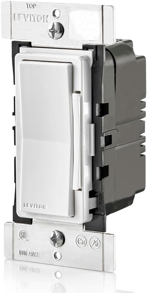 Leviton Decora Digital Dimmer Switch, DDM06-1LZ, White/Ivory/Light Almond