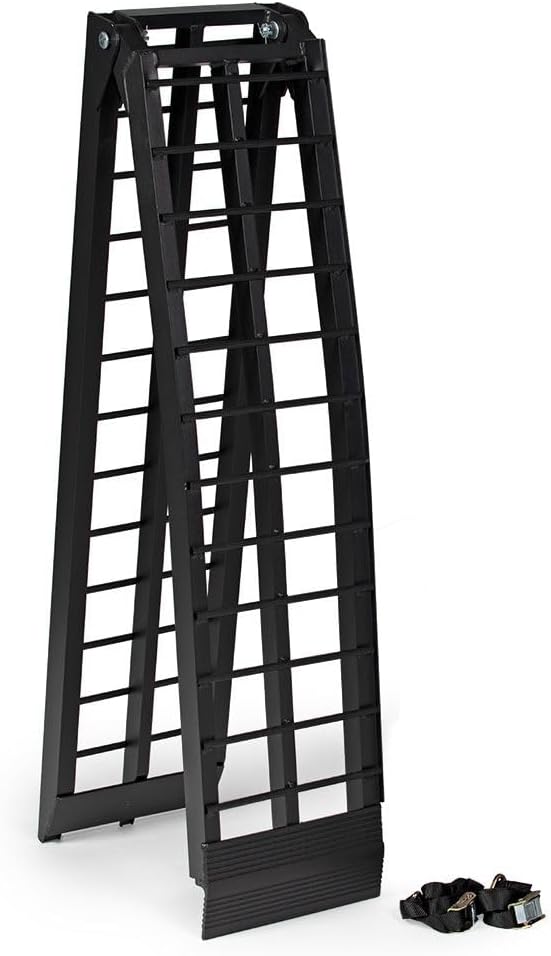 8' Arched Folding Motorcycle Loading Ramp - 600 lb. Capacity