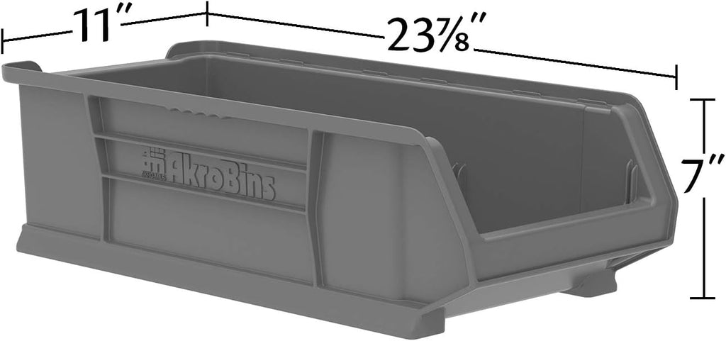 30286 Super-Size AkroBins Plastic Storage Bins, Space-Saving Stackable Bins for Garage, Classroom, Warehouse