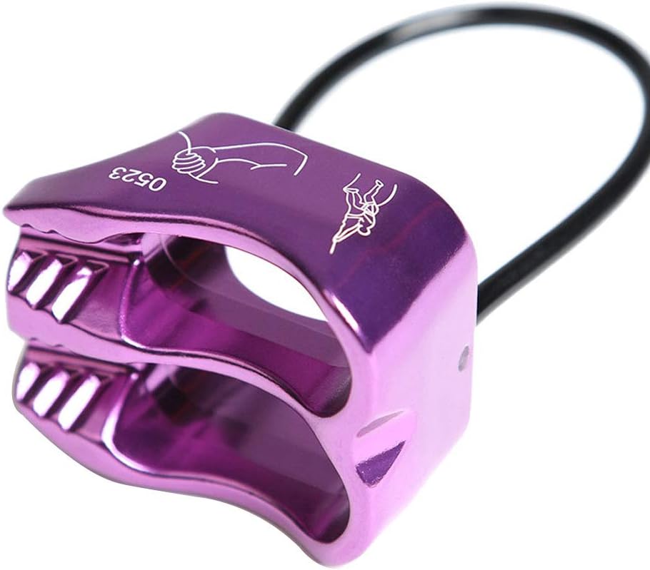 Professional 25KN Rappel ATC Belay Device Aluminum V-grooved Rock Climbing Belay Device Rappelling Descender Safety